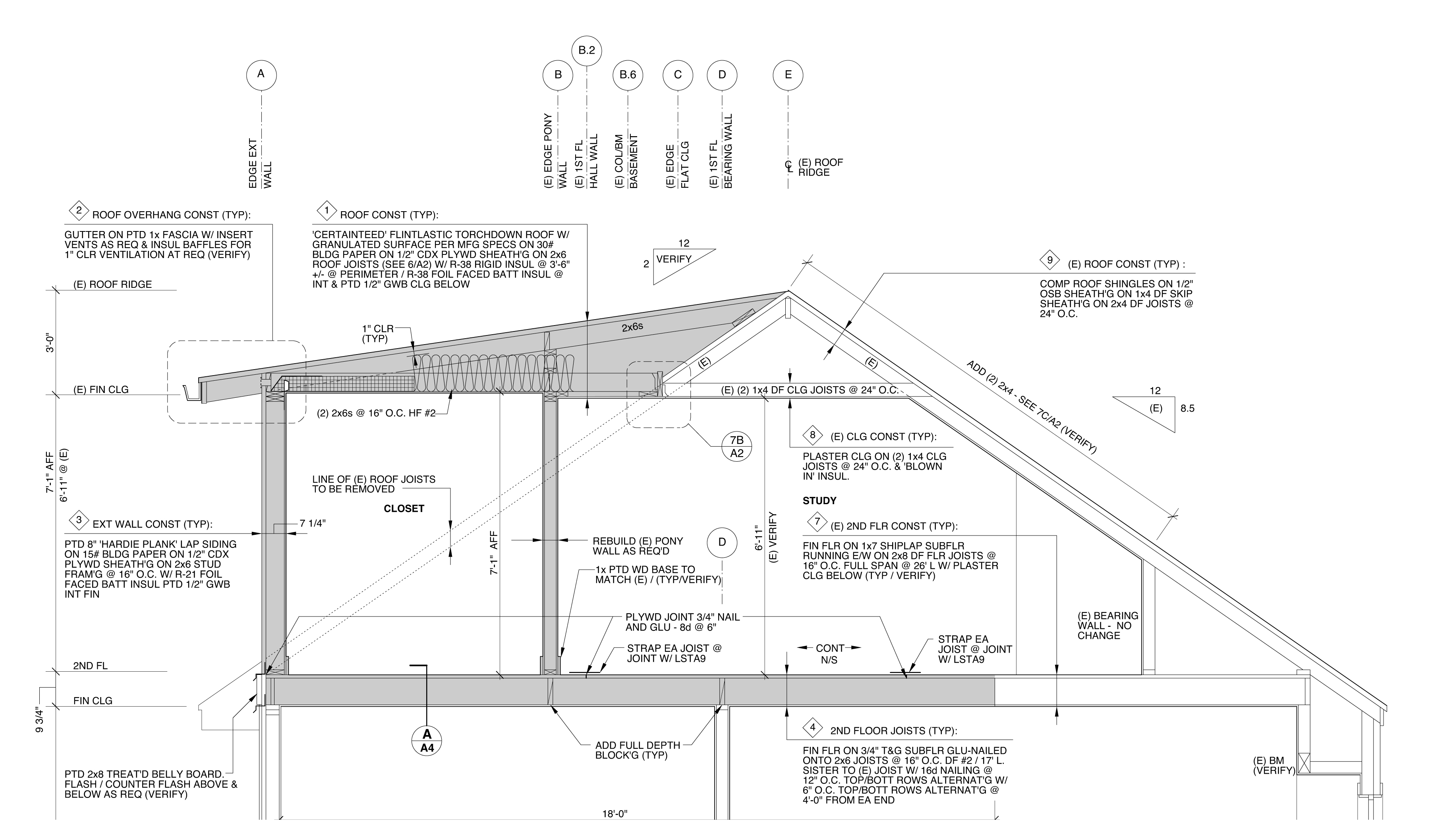 retrofit roof detail section
